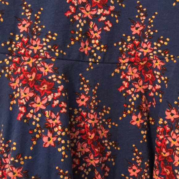 Girls floral blue dress - Picture 3 of 5